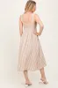 Pink Floral Embroidered Striped Maternity Midi Dress sold by Pinkblush