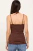 Brown Textured Knit Tank Top sold by Pinkblush