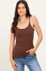 Brown Textured Knit Tank Top sold by Pinkblush