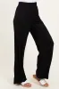 Black Basic Wide Leg Pocketed Pants sold by Pinkblush