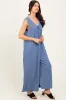 Blue Vintage Denim Sleeveless Baggy Fit Jumpsuit sold by Pinkblush