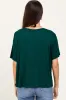 Hunter Green Relaxed Fit Short Sleeve Tee sold by Pinkblush