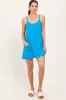 Aqua Racerback Romper Dress sold by Pinkblush