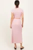 Light Pink Ribbed Knit Crop Tee Maxi Skirt Set sold by Pinkblush