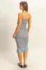 Black Gingham Smocked Cutout Midi Dress sold by Pinkblush