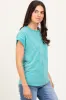 Green Striped Terry Short Sleeve Top sold by Pinkblush