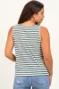 Olive Striped Maternity Tank Top sold by Pinkblush