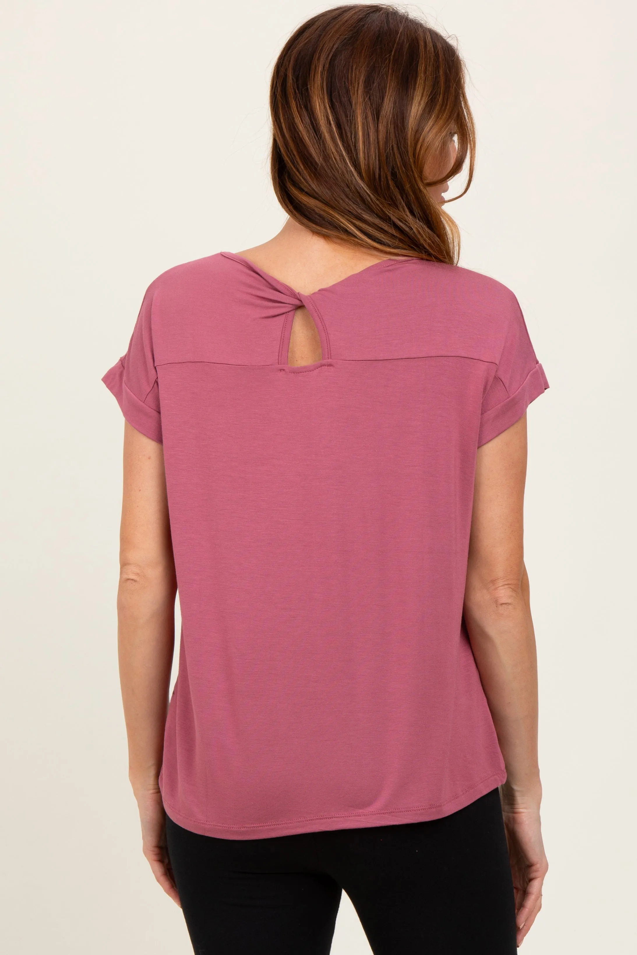 Mauve Key Hole Back Detail Top sold by Pinkblush product image thumbnail 4