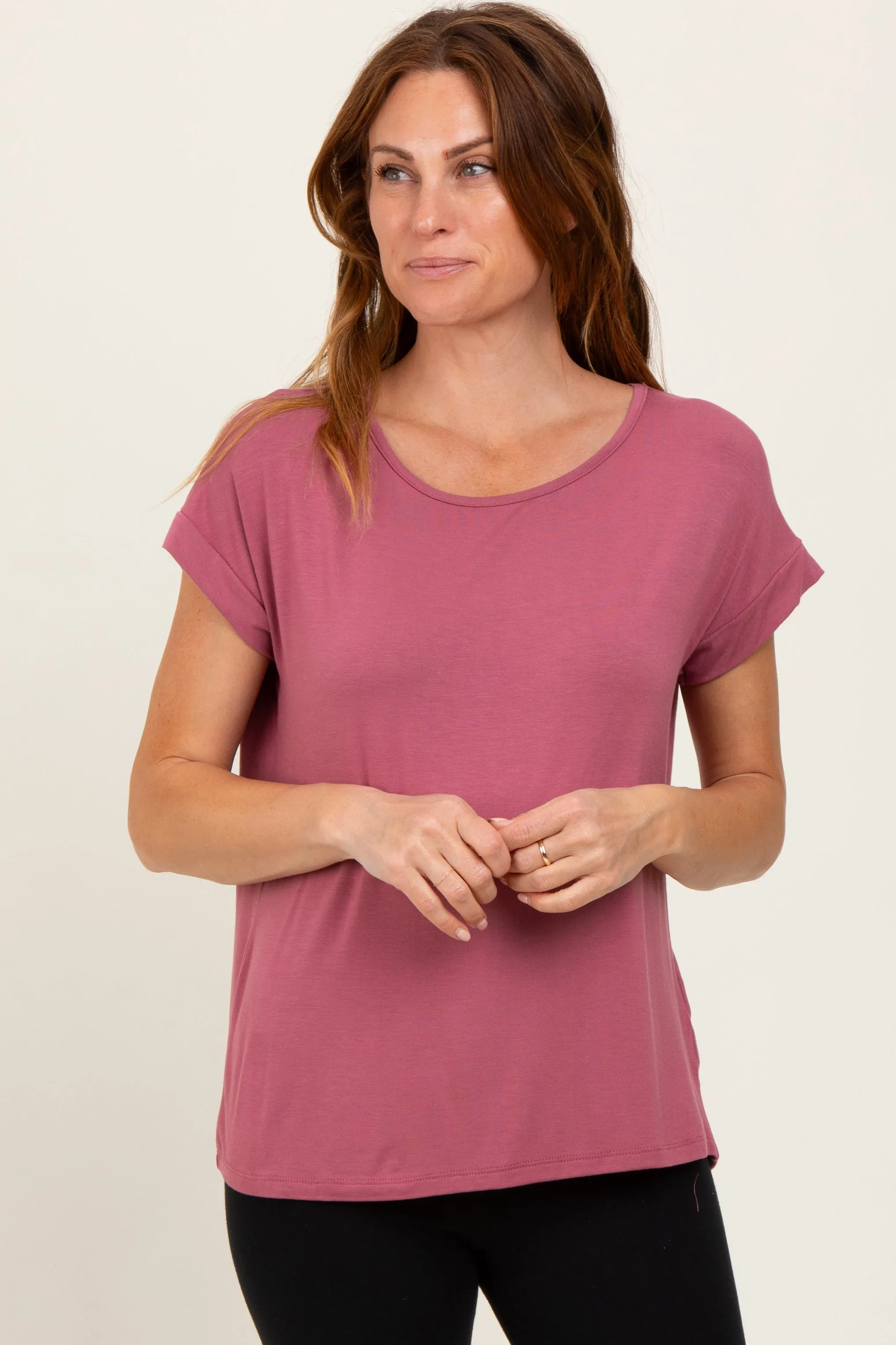Mauve Key Hole Back Detail Top sold by Pinkblush product image thumbnail 2
