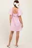 Pink Textured Bubble Sleeve Maternity Mini Dress sold by Pinkblush