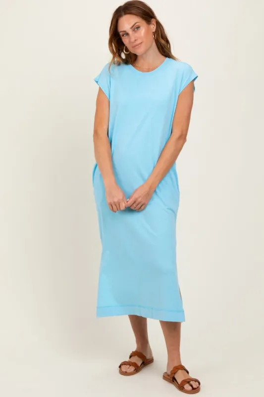 Aqua Casual Sleeveless Pocketed Midi Dress sold by Pinkblush