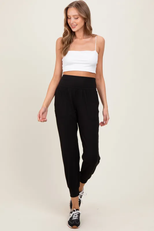 Black Joggers sold by Pinkblush