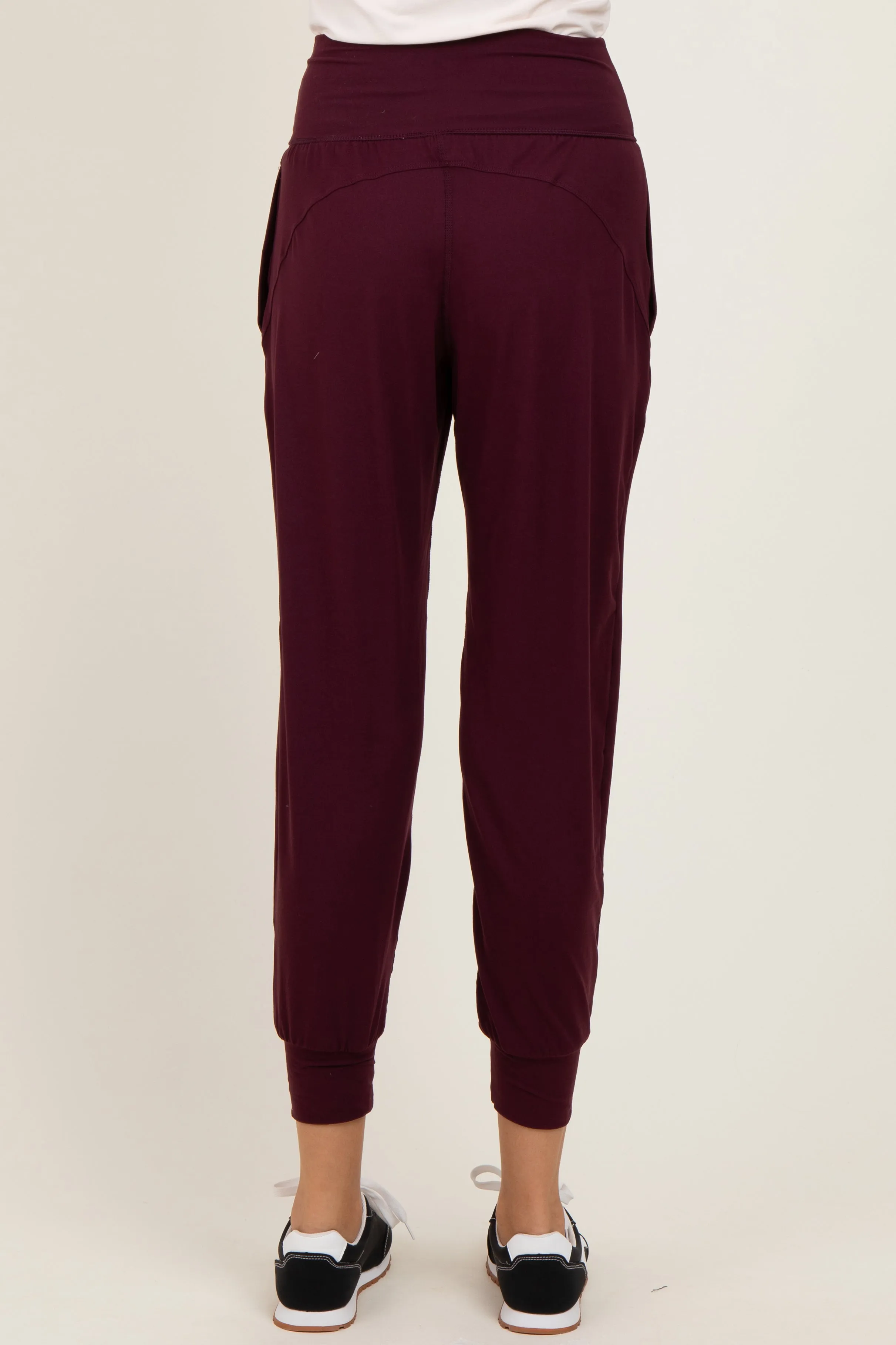 Burgundy Joggers sold by Pinkblush product image thumbnail 5