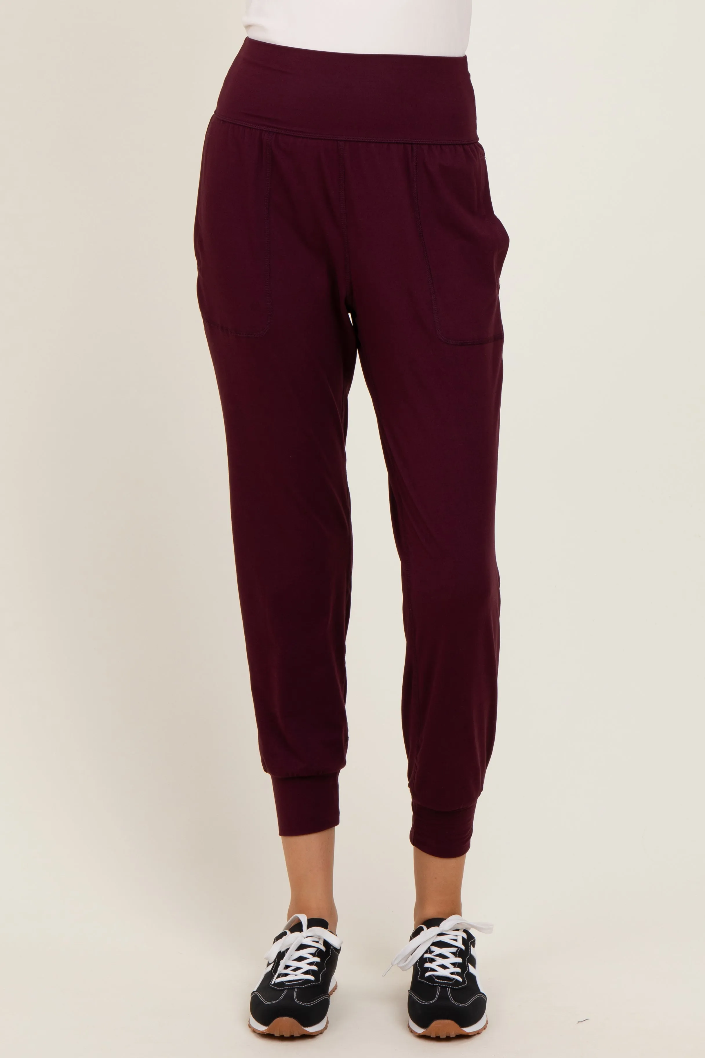 Burgundy Joggers sold by Pinkblush product image thumbnail 3