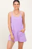 Lavender Racerback Maternity Romper Dress sold by Pinkblush
