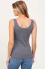 Charcoal Ribbed Basic Maternity Tank sold by Pinkblush