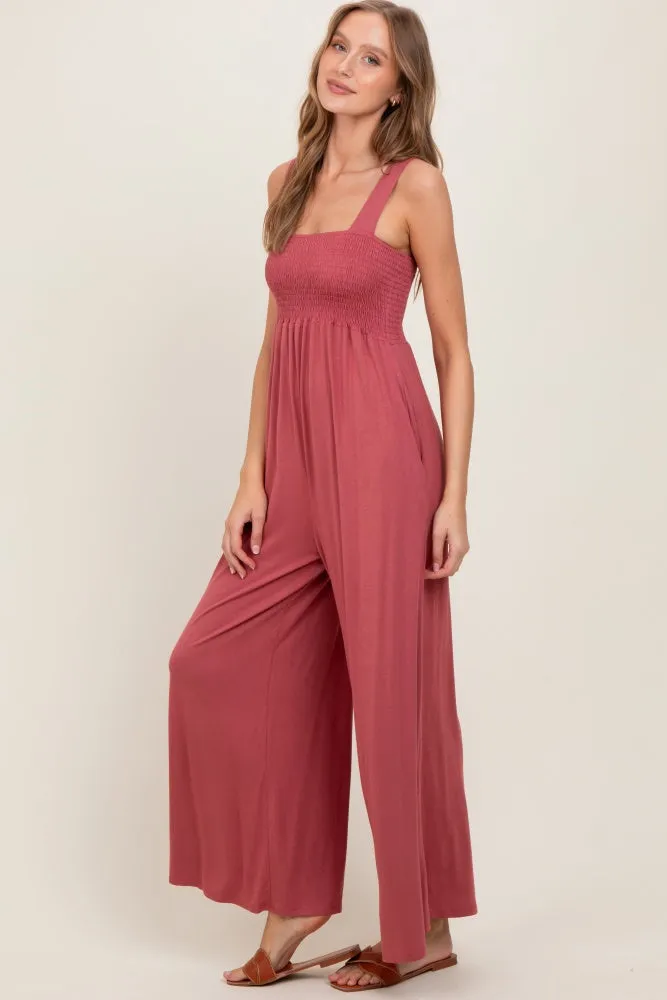 Pink Sleeveless Wide Leg Jumpsuit sold by Pinkblush product image thumbnail 3