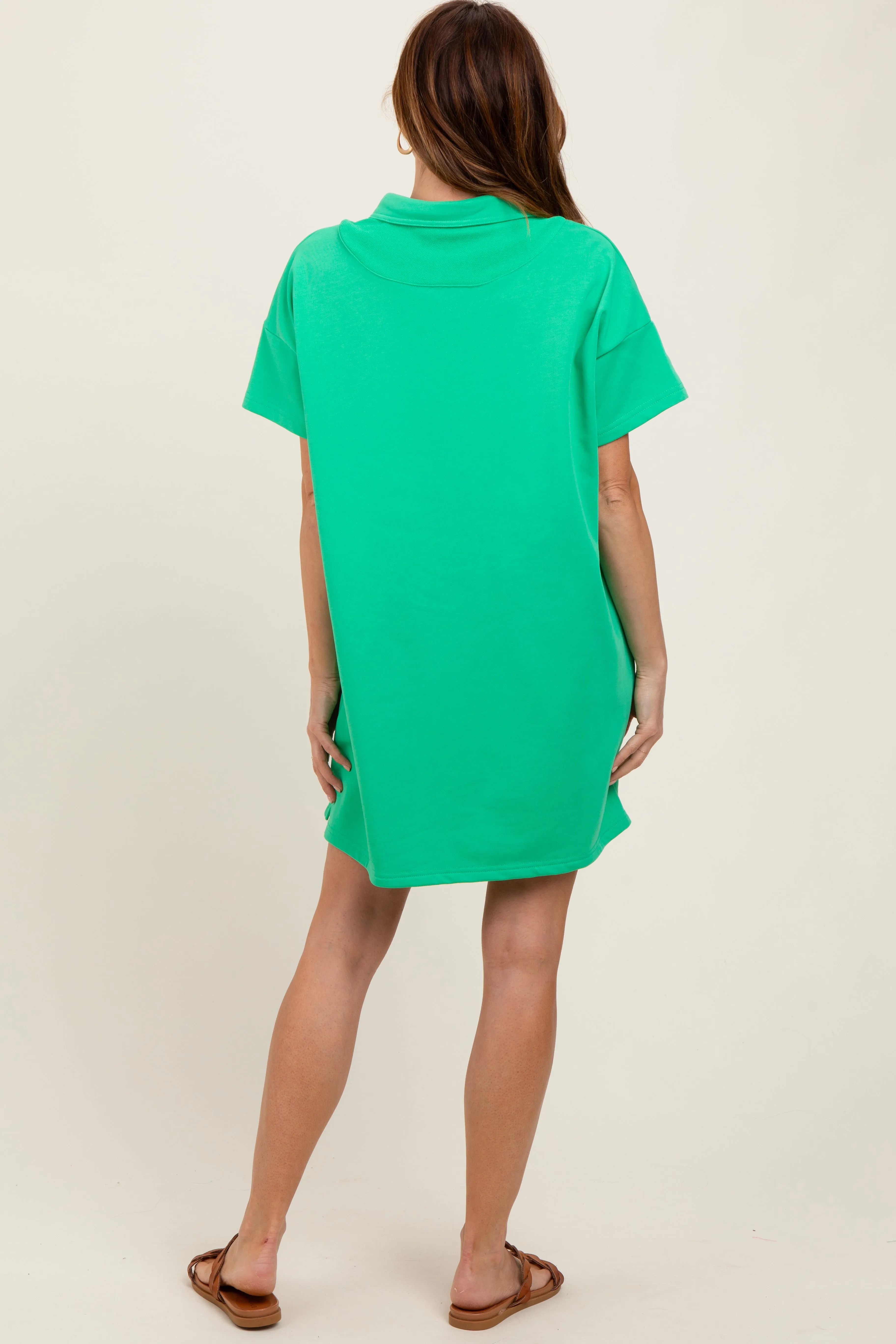 Green Mini Polo Dress sold by Pinkblush product image thumbnail 4