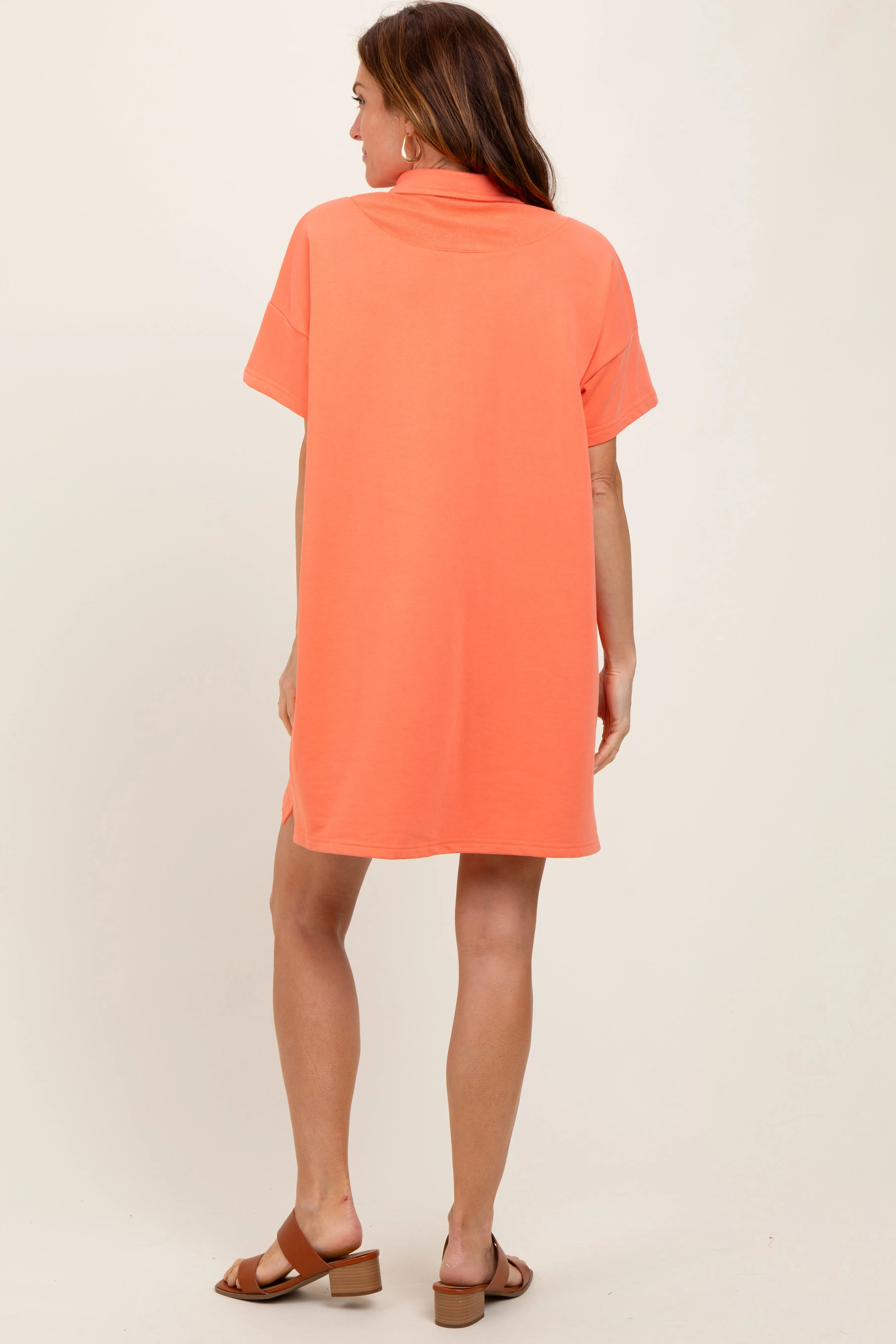 Peach Mini Polo Dress sold by Pinkblush product image thumbnail 4