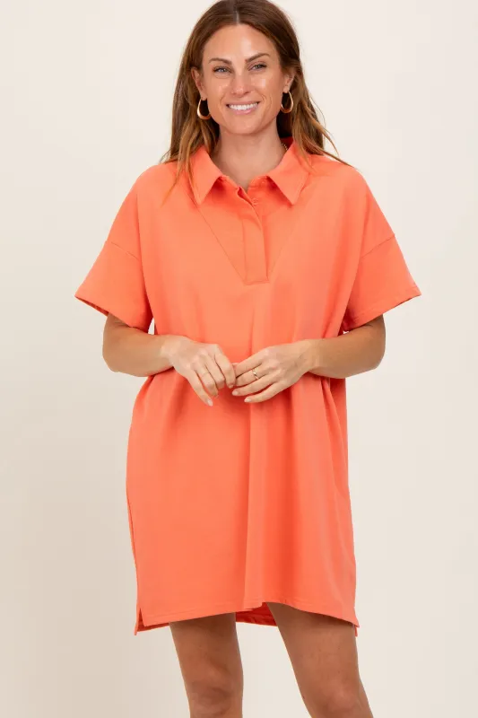Peach Mini Polo Dress sold by Pinkblush