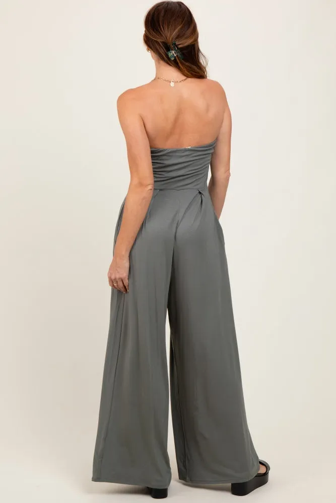 Olive Wide Leg Jumpsuit sold by Pinkblush product image thumbnail 4