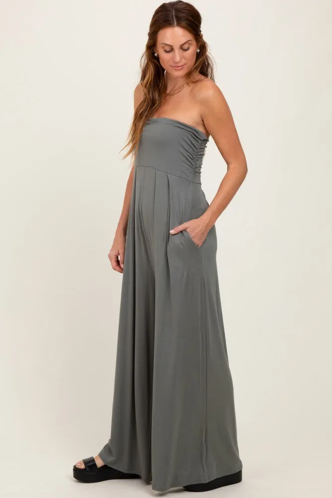 Olive Wide Leg Jumpsuit sold by Pinkblush product image thumbnail 3