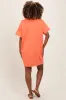Peach Maternity Mini Polo Dress sold by Pinkblush