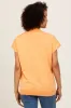 Orange Mock Neck Knit Top sold by Pinkblush