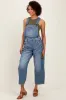 Blue Barrel Leg Overalls sold by Pinkblush