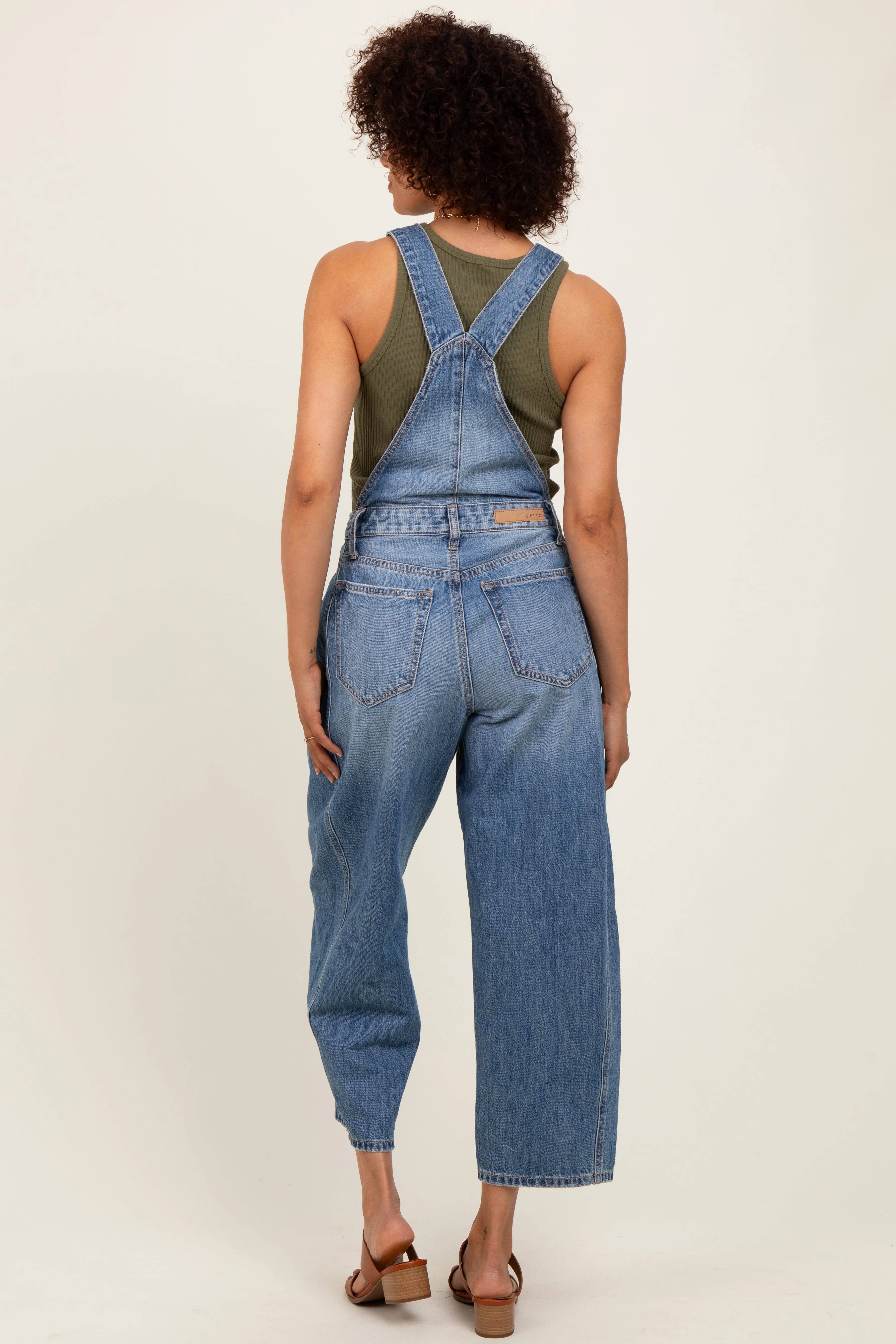 Blue Barrel Leg Overalls sold by Pinkblush product image thumbnail 3