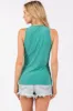 Green Heathered Tank Top sold by Pinkblush