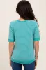 Jade Terry Striped Raglan Sleeve Maternity Top sold by Pinkblush