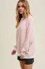 Light Pink Striped Pullover Top sold by Pinkblush