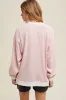 Light Pink Striped Pullover Top sold by Pinkblush