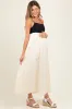 Cream Contrast Skirt Maternity Maxi Dress sold by Pinkblush