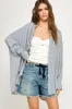 Blue Striped Oversized Maternity Button Down Shirt sold by Pinkblush