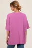 Purple Mineral Washed Oversized Maternity T-Shirt sold by Pinkblush