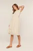 Cream Eyelet Lace Scallop Hem Midi Dress sold by Pinkblush
