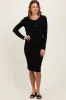 Black Crop Cardigan And Sleeveless Dress Maternity Set sold by Pinkblush