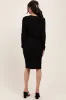 Black Crop Cardigan And Sleeveless Dress Maternity Set sold by Pinkblush
