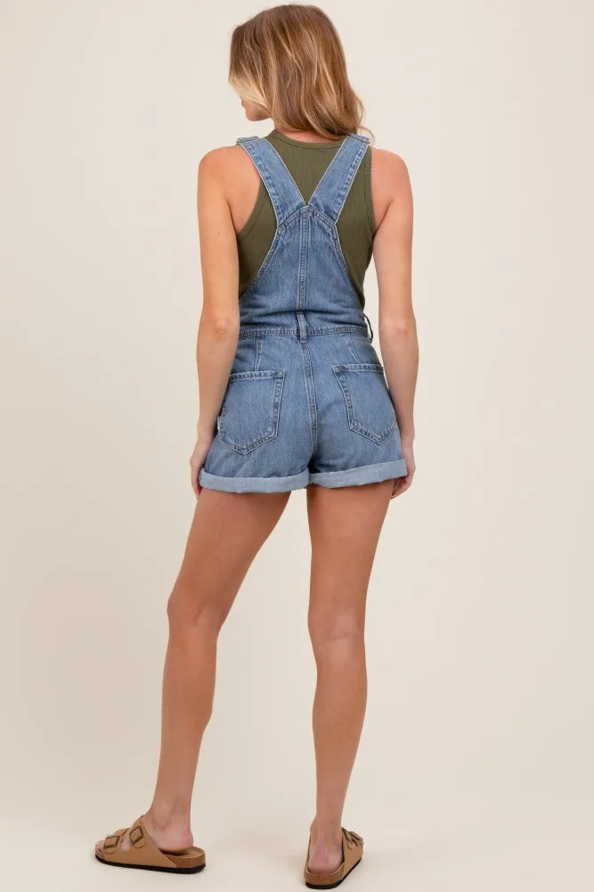 Blue Rolled Cuff Maternity Shortall sold by Pinkblush product image thumbnail 4