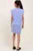 Periwinkle Studded Shoulder Maternity Mini Dress sold by Pinkblush