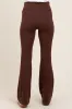 Mocha Active Pocket Flared Maternity Leggings sold by Pinkblush
