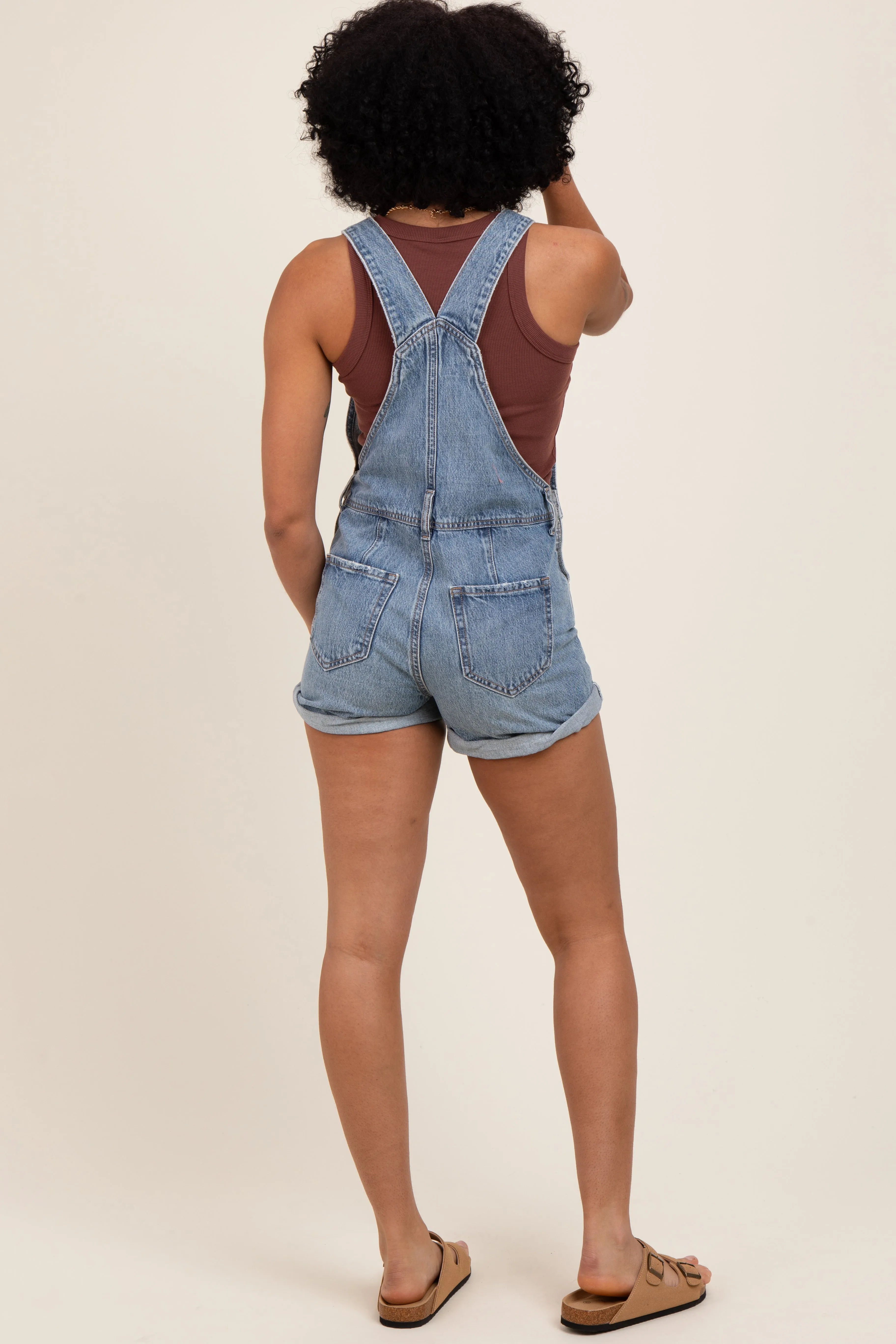 Blue Rolled Cuff Shortall sold by Pinkblush product image thumbnail 3