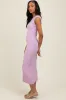Light Pink Scalloped Ribbed Knit Sleeveless Midi Dress sold by Pinkblush