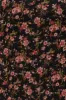 Black Floral Chiffon Smocked Waist Maternity Midi Dress sold by Pinkblush