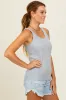 Heather Grey Ribbed Knit Tank Top sold by Pinkblush
