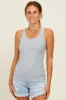 Heather Grey Ribbed Knit Tank Top sold by Pinkblush