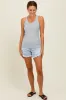 Heather Grey Ribbed Knit Tank Top sold by Pinkblush