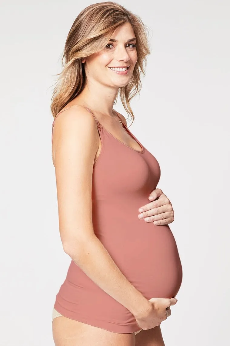 Mauve Cake Maternity Toffee Seamless Nursing Tank sold by Pinkblush product image thumbnail 2